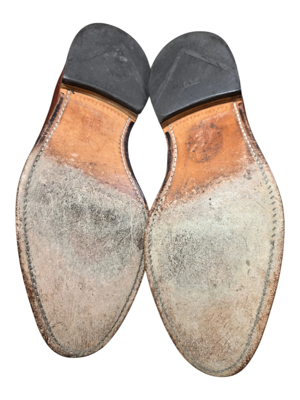 Allen Edmonds Delray Split Toe Derby Chili Leather 8.5 3E Wide Dress Shoes USA